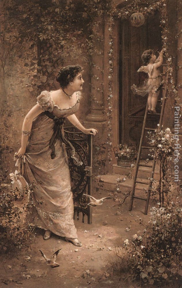 Hans Zatzka Preparing for the Festivities
